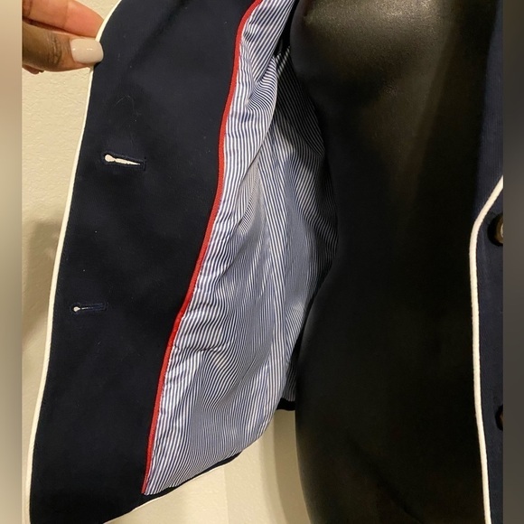 Tommy Hilfiger midnight blue, 2 button blazer, w/pockets, tailored look - Picture 3 of 13